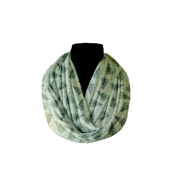 Cotton Infinity Scarf Winter and Christmas Prints
