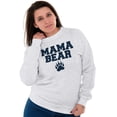 thumbnail image 3 of Mama Bear Paw Print Cute Mothers Day Women Crewneck Sweatshirt Brisco Brands 3X, 3 of 6