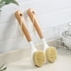 thumbnail image 1 of Cepillo para platos de madera con mango de madera Juego de cepillos de limpieza Cepillo para platos para cocina baño hogar Adepaton ZJWJ554, 1 of 6