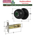thumbnail image 3 of Chapa Electrónica KeyNexusBlack 3Pzas Biométrico TUYA App Móvil WiFi NIP IC NFC Baterías AAAx4 Incluidas USB C Negro., 3 of 4