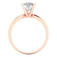 thumbnail image 4 of 1.5 ct Round Cut Moissanite Solitaire 18K Rose Gold Womens Engagement Ring, 4 of 5