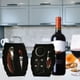 thumbnail image 2 of Juego de 5 abridores de vino con bomba de aire a presión y tapón para el hogar. Mango de caoba, 2 of 8