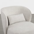thumbnail image 5 of Spruce & Spring Rolling Dining Chairs, Spill-Proof & Stain Resistant Barrel Armchair with Casters, Modern Upholstered Seat and Removable Back Support Pillow for Kitchen Living Room, Wheat, 5 of 11