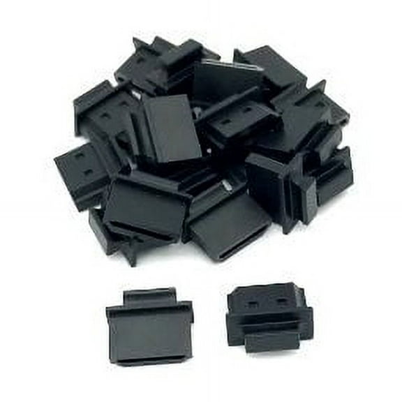 Kentek Lot of 20 PCs HDMI Type A Dust Cover Port Protectors Anti-Dust for HDMI Female Black