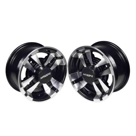 MASSFX MX1054156YM 10x5 4/156 Machined 10" ATV Rim Front Wheel (2 Pack)