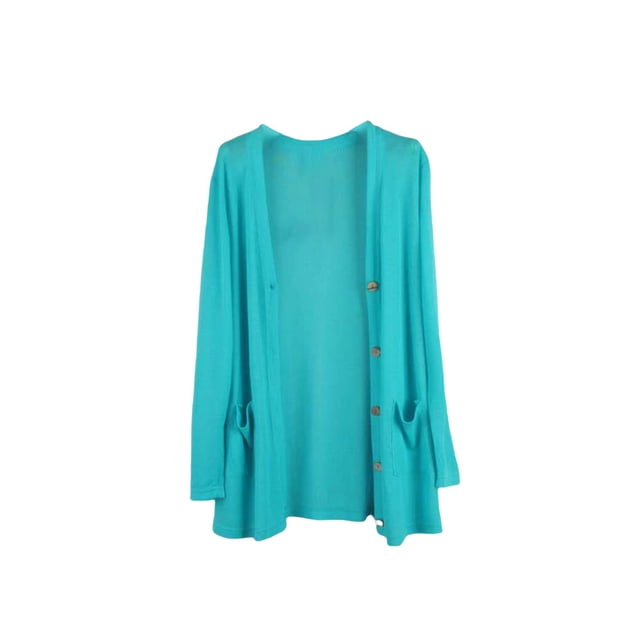 Jumpingount Abrigo de moda, chal de punto, chaqueta de verano, dulce regalo, ropa de mujer de larga duración, mano de obra fina, cárdigan suelto Abrigos y chamarras Cielo azul