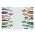 thumbnail image 1 of Love Cutting Board, People Support Hand Heart United Illustration Charity Encouragement Winning Team Print, Decorative Tempered Glass Cutting and Serving Board, Large Size, Multicolor, by Ambesonne, 1 of 1
