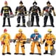 thumbnail image 2 of Set de juego infantil Action Figures Firefighter Fireman, 8 piezas, 2 of 8