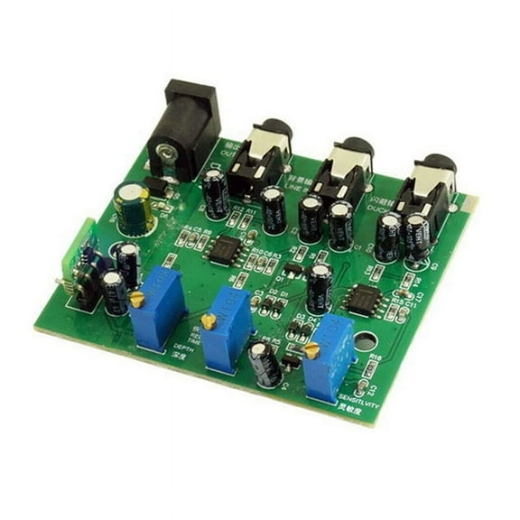 Audio Priority Audio Input Voiceover Ducking Circuit Module for Commercial Paging Sound Systems, General Public Address,1 x Audio Ducking,Green