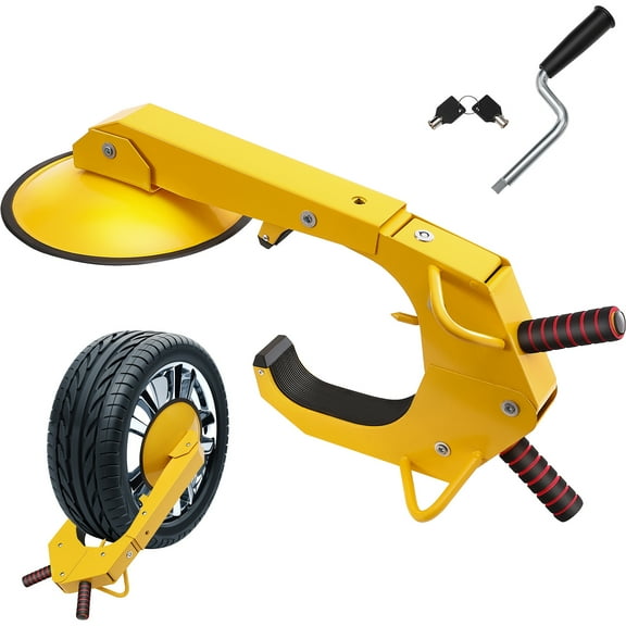 KFFKFF Tire Security Clamp, Single Pack Vehicle Wheel Lock, Robust Anti-Theft Tire Securing Device,  Suitable for RV Trailers, Automobiles, Trucks, SUVs