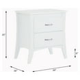 thumbnail image 7 of ACME Babb Nightstand with 2 Drawers in White, 7 of 7