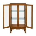 thumbnail image 4 of Cfowner Glass Display Cabinet with 3 Shelves and 2 Doors Curio Cabinets, 4 of 8