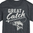 thumbnail image 3 of Instant Message - Great Catch - Fishing, Hunting, Camping - Men's Short Sleeve Graphic T-Shirt, 3 of 6