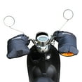 thumbnail image 2 of Motorcycle Handlebar Gloves Windproof Waterproof Motorcycle Mittens Grip Handlebar Muff Black, 2 of 7