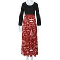 thumbnail image 5 of IROINNID Christmas Party Dresses for Women Long Sleeve Funny Christmas Print A-Line Flare Dress,Red, 5 of 6