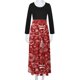 thumbnail image 5 of Vestidos Para Mujer Vestidos de Otoño Tallas Grandes Estampado Navideño Manga Larga Cuello Redondo Hasta El Tobillo Vestido Largo Odeerbi ODB151649, 5 of 6