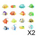 thumbnail image 1 of 2x20x Decoración De Peces Flotantes Tropicales Para Tanque De Peces, Equipo Lleno De Agua, 1 of 10