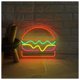 thumbnail image 2 of Letrero De Neón Hamburguesas Para Comida Rápida. LED Decorativo Pared Para . Bienvenido A La Inauguración Tu Sala Juegos, Dormitorio 40cm, 2 of 8