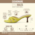 thumbnail image 3 of Cushionaire Malta Strappy Kitten Heels for Women, Dressy Open Toe Low Heel Sandals with Memory Foam Comfort, 3 of 20