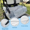 thumbnail image 5 of Marble Blue Golf Cart Seat Covers, Modern Abstract Ink Painting Luxury Golf Cart Seat Towel Cover for 2/4 Seater Bench Seats, Breathable Washable Dust & Sun Protection Seats Blanket 51''x31'', 5 of 9