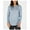 Blue - blushed, variant on Ultra Flirt Womens Ruched Pullover Blouse, Blue, Juniors, X-Small