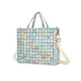 thumbnail image 7 of FORMRS Womens Corduroy Tote Bag Crossbody Shoulder Handbag with Pocket, Small Pastel Pattern, 7 of 7