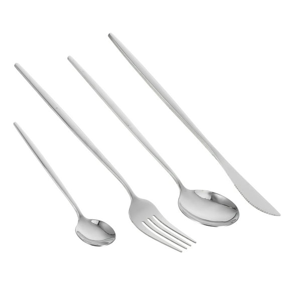 WEAVILUX Dessert Forks And Spoons Tableware Set Stainless Steel 1 Set