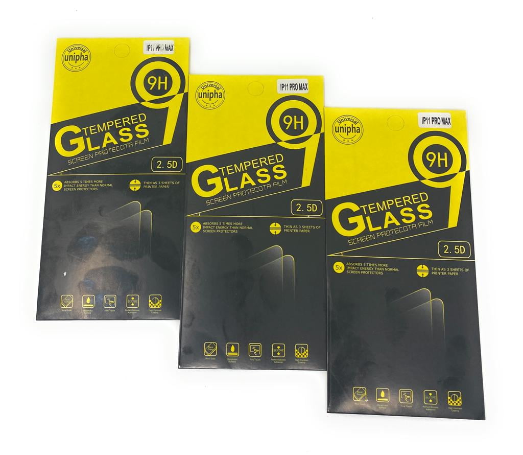 Universal Unipha, iPhone 11 Pro Max & XS Max Tempered Glass Screen
