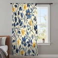 thumbnail image 4 of Spring Botanical Art Sheer Curtains 63 Inches Long, Spring Floral Summer Flower Light Filering Curtains, Breathable Simi Curtain Privacy Drapes for Living Room Bedroom Lightweight Window Treatment, 4 of 9