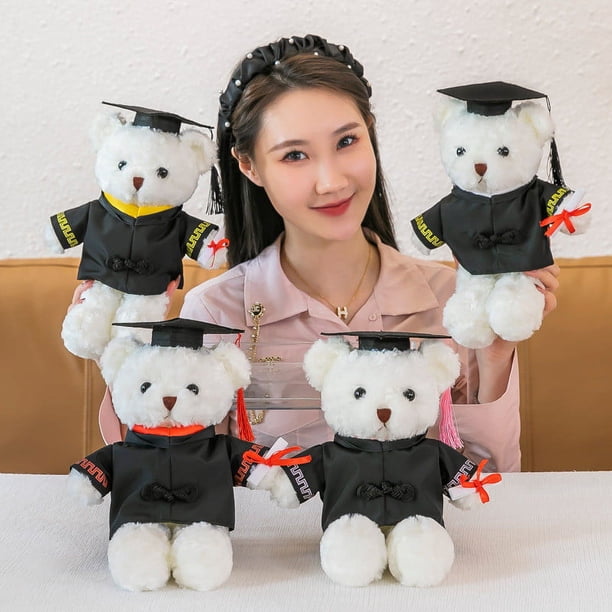 Peluche Diplômée Cheval Tout Doux – Coussin Câlin 28 Cm, Déco Chambre Et Canapé, Cadeau Graduation