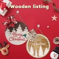 thumbnail image 4 of Letrero navideño de madera para puerta delantera, decoración colgante para puerta delantera, vacaciones de Navidad, Año Nuevo, hogar, porche, 4 of 5