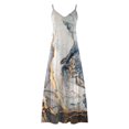 thumbnail image 5 of Qiopertar Robe d'Été Décontractée Imprimée Col en V Sans Manches à Bretelles en Solde Livraison Gratuite à Moins de 5$ jusqu'à 90 % de Réduction, 5 of 5