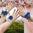 thumbnail image 4 of 50 artificial roses, 3 cm tall, wedding decoration, navy blue, 4 of 5