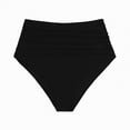 thumbnail image 5 of TOWED22 High Waisted Bikini Bottoms Ruched Tummy Control Swimsuits Bottoms Sexy Swim Bottom Bathing Suits for Women(Black,S), 5 of 6