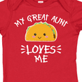 thumbnail image 4 of Inktastic My Great Aunt Loves Me with Taco Illustration Boys or Girls Baby Bodysuit, 4 of 5