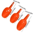 thumbnail image 3 of 3Pcs Rice Flour Multi Purpose Shovel, Plastic Toy Sand Shovel Garden Tool for Beach and Kids, Heavy Duty Kitchen Scoop, 3 of 6