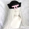 thumbnail image 3 of Hsqqdc Sweet Bow Sailor Hat, Navy Yacht Cap Simple Style for Nautical Events, 3 of 7