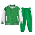 thumbnail image 5 of Caqnni Toddler Long Sleeve Sweater Blouse Pullover Elastic Pants Warm Baby Girl Clothes 2PCS Outfits for 12 18 24 M 1t 2t 3t 4t 5t 6t Pajamas & Dailywear Set(5-6 Years,Green), 5 of 5