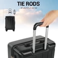 thumbnail image 3 of Tripcomp 6 Piece Hardside Luggage Sets Spinner Wheels with TSA Lock Lightweight Suitcase with backpacks(Black), 3 of 13
