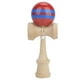 thumbnail image 3 of Juego de habilidad con rayas rojas y azules: domina el divertido juego de malabarismo Kendama tradicional japonés, 3 of 8