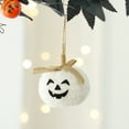 thumbnail image 3 of Halloween Felt Pumpkins Ornaments 3D Evil Pumpkin Hanging Ornaments 3.35inch Fabric Pumpkins Tree Crafts for Fall Thanksgiving Home Farmhouse Harvest Party Decor (1 PCS), 3 of 4