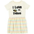 thumbnail image 3 of Inktastic 3rd Birthday Bee Girls Toddler Dress, 3 of 5