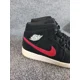 thumbnail image 2 of Ni - ke Ni - ke Mens Air Jordan 1 Mid 554724-065 Black Basketball Shoes Sneakers Size 13, 2 of 5