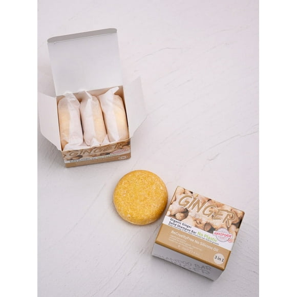 ZZwxWA Online Shopping Ginger Shampoo Soap Refreshing Anti-dandruff Oil- Smoothing Hair Nourishing Scalp