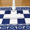 thumbnail image 3 of Garvee 6x9 ft Washable Rug, Non Slip Low Pile Christmas Rug, Indoor CheckeBlue Plaid Carpet for Kitchen, Entryway, Living Room, Bedroom, Blue, 3 of 5
