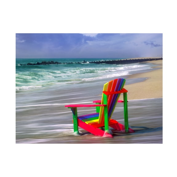 Trademark Fine Art 'Rainbow Chair' Canvas Art by Mike Jones Photo