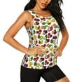 thumbnail image 2 of Sigee Colorful Fruits for Women's Workout Tank Top,Running Tank Tops,Sleeveless Gym ClothesLarge, 2 of 8
