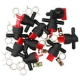 10PCS Black Red 90Degree Fuel Cut Off Valve Clamp Part for 1/4in Fuel
