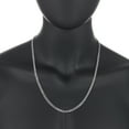 thumbnail image 5 of 4.5mm Solid .925 Sterling Silver Flat Beveled Curb Choker Chain Necklace, 16 inches, 5 of 7