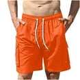 thumbnail image 4 of Men's Swimwear Men's Swim Trunks Mens Casual Beach Work Casual Men Short Trouser Shorts Pants Ndbuld Christmas Gift Orange 2XL, 4 of 8